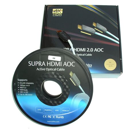 Supra Cables HDMI AOC Active Optical 8K/HDR Cable - Analogue